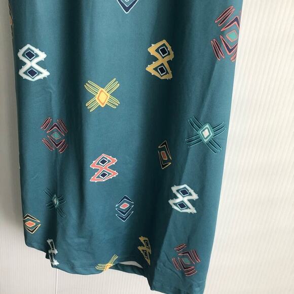 Patagonia spaced out tasmanian teal dress size xs aztec pattern built in bra - Picture 4 of 11